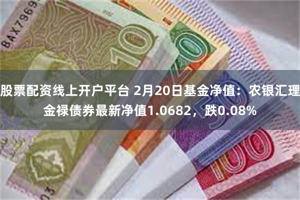 股票配资线上开户平台 2月20日基金净值：农银汇理金禄债券最新净值1.0682，跌0.08%